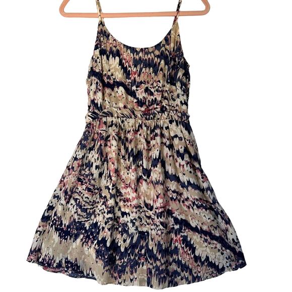 Paper Crown For Stitch Fix Dress Womens Small Cami Strappy Short Print Abstract - Picture 2 of 15